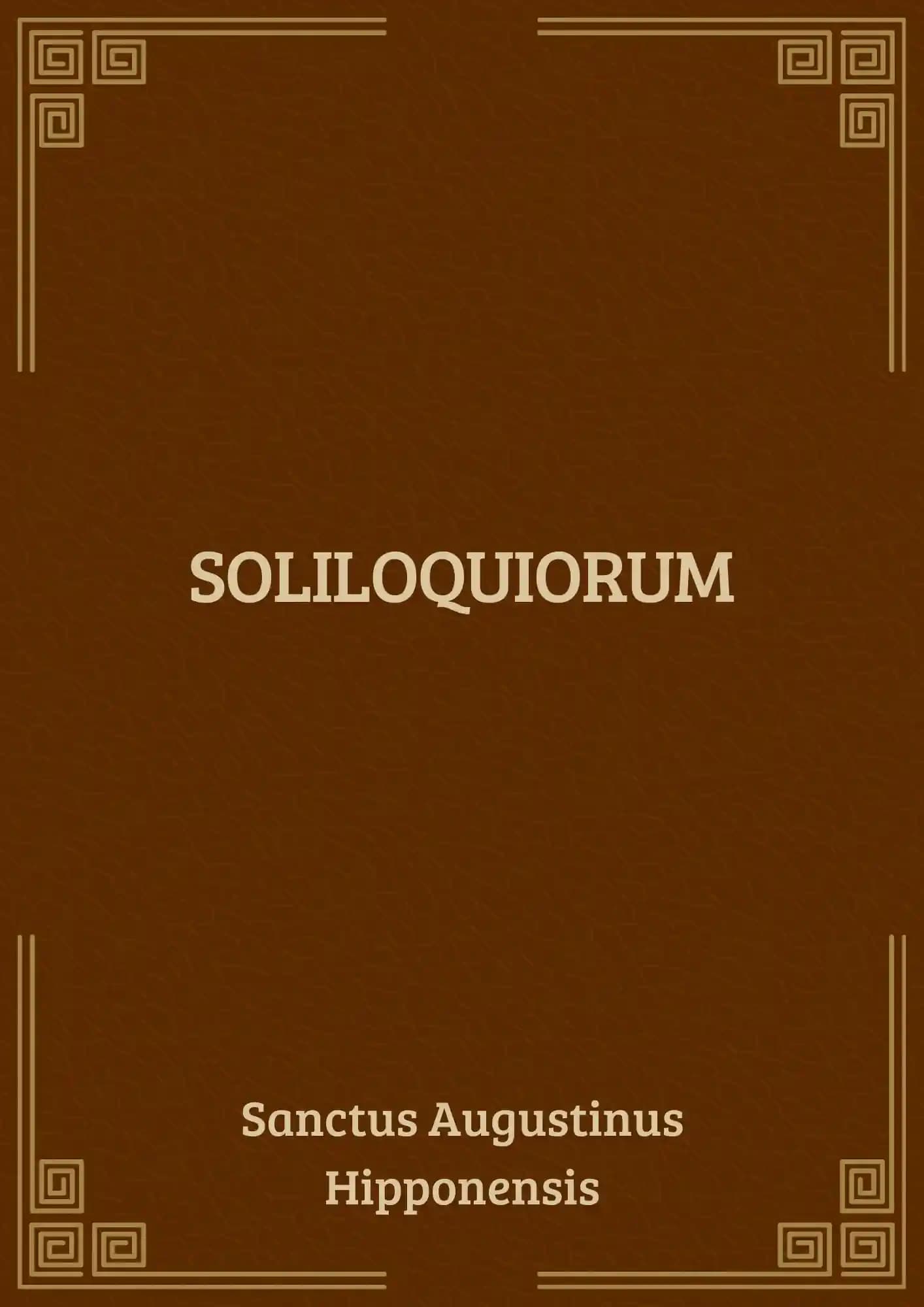 Portada del libro SOLILOQUIORUM
